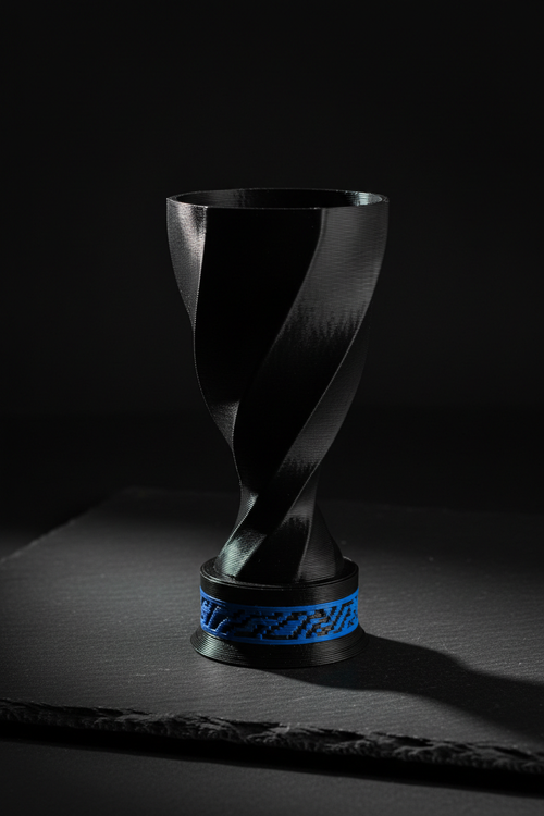 Custom 3D Printed Thin Blue Line Trophy